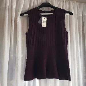 Saks Fifth Avenue Peplum top NWT